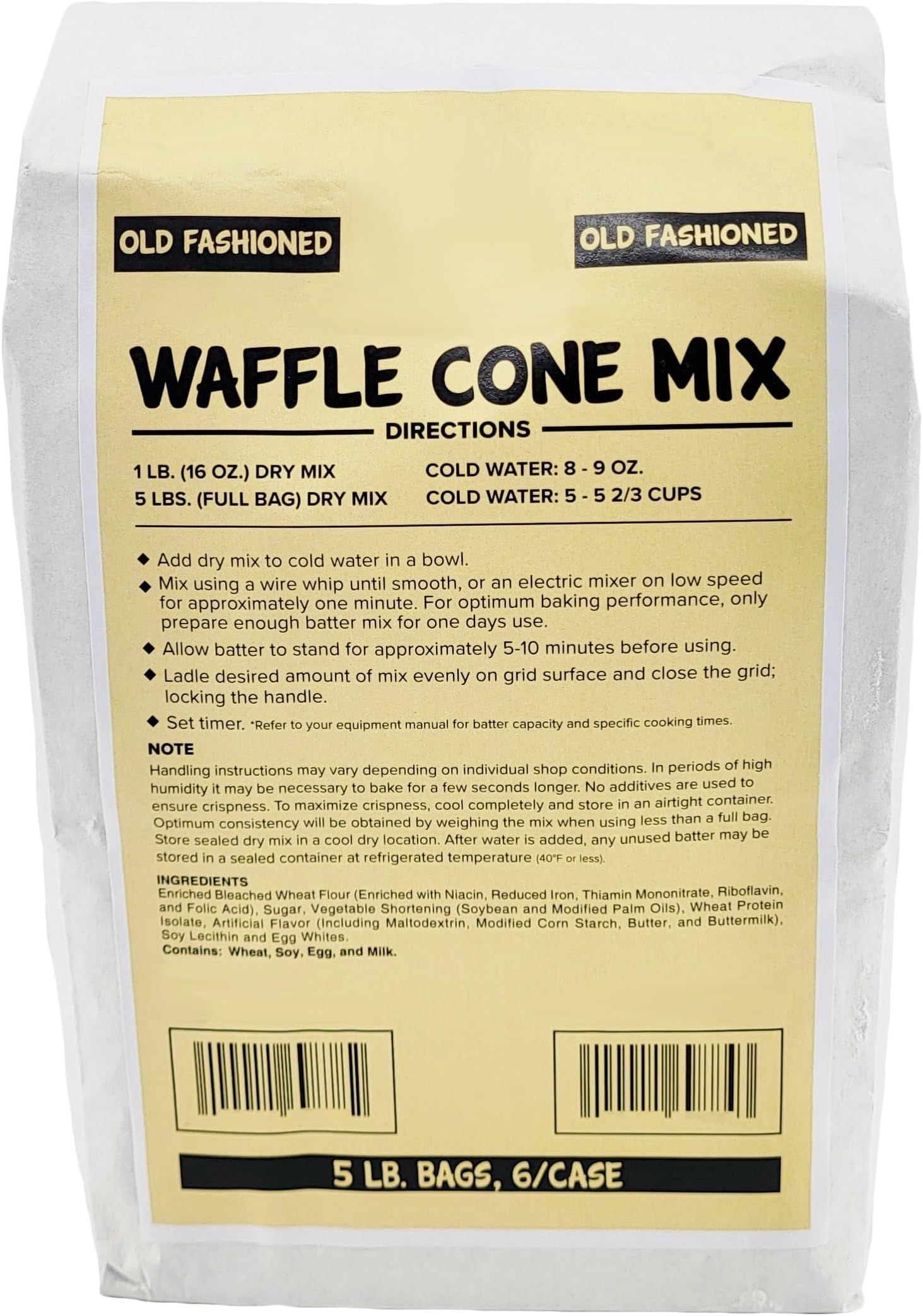 Bits N Things Waffle Cone Mix 5 lb. Bag (Old Fashioned)