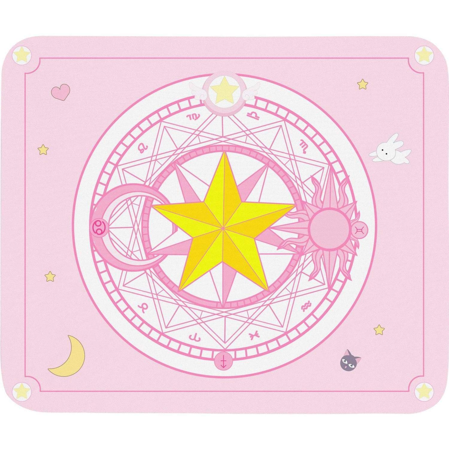 Sailor Moon Anime Large Thick Mouse Pad Game Accessories Desk Pad Pink Gaming Laptop Mouse Pad 10.5x12.5 inch