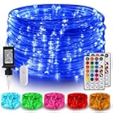 Gvwoxm 66FT 200 LED Rope Lights, 18 Colors with Timer, 5 Modes, Waterproof Plug-in Remote Control Camping String Lights for Outside, Camping, Classroom, Party, Festival Decoration Light Strings