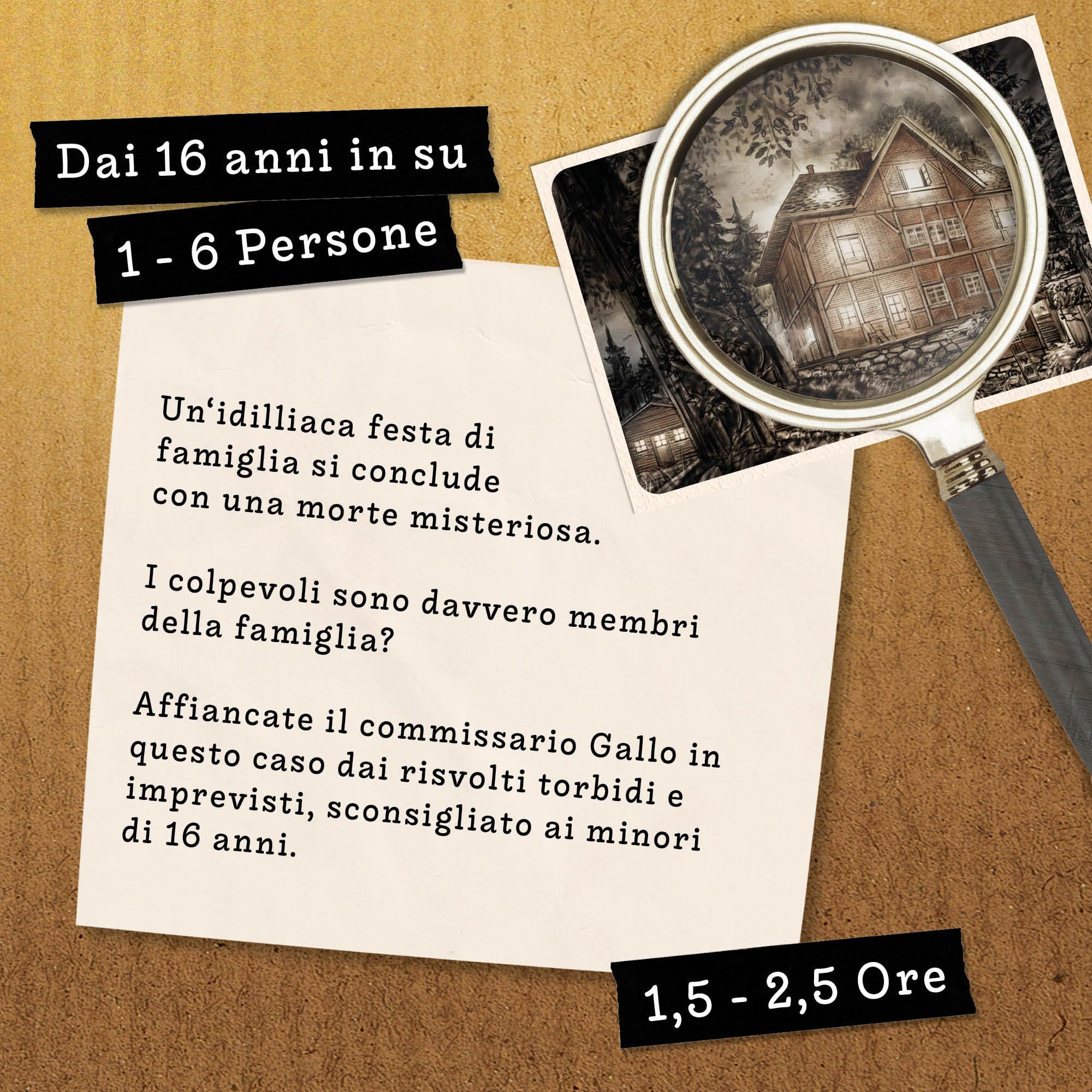 Hidden Games gioco detective – Morte di un Re – Gioco investigativo, Escape Room da tavolo per adulti, giochi nascosti, risolvi un caso, detective gallo, caso da risolvere, luogo del reato