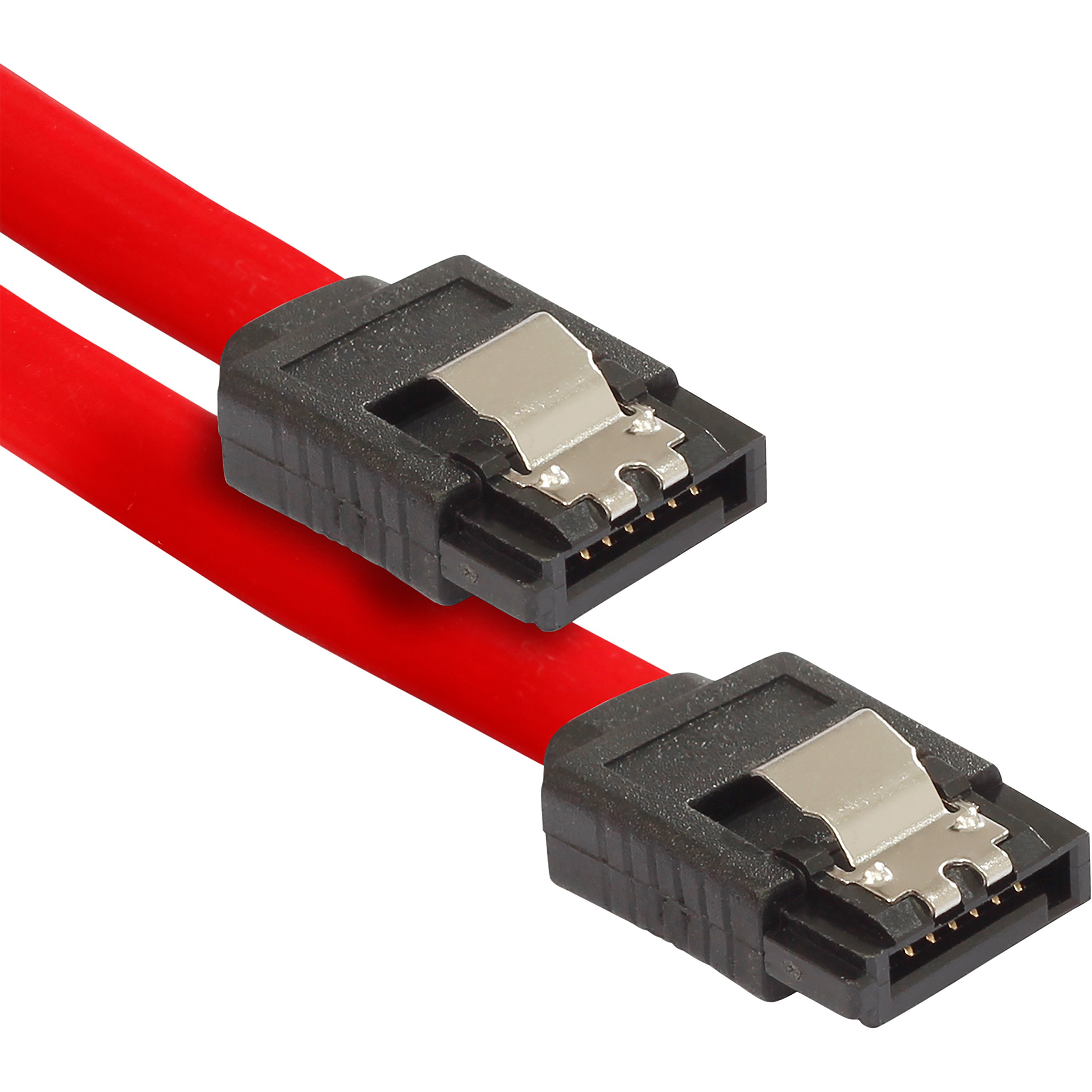 DeleyCON Lot 4 Câbles SATA III + Adaptateur Alimentation - Pour SSD HDD Disque Dur