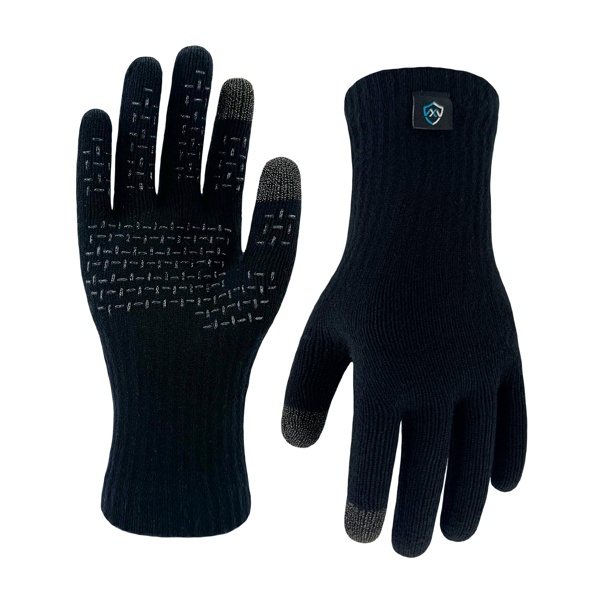 dexshell ultraflex waterproof knit gloves lightweight touchscreen wet-grip for running hiking amp commuting  spring amp fall