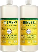Mrs. Meyer's Honeysuckle Multi-Surface Cleaner Concentrate 32oz Pack of 2 - Biodegradable Floor, Tile & Counter Cleaner