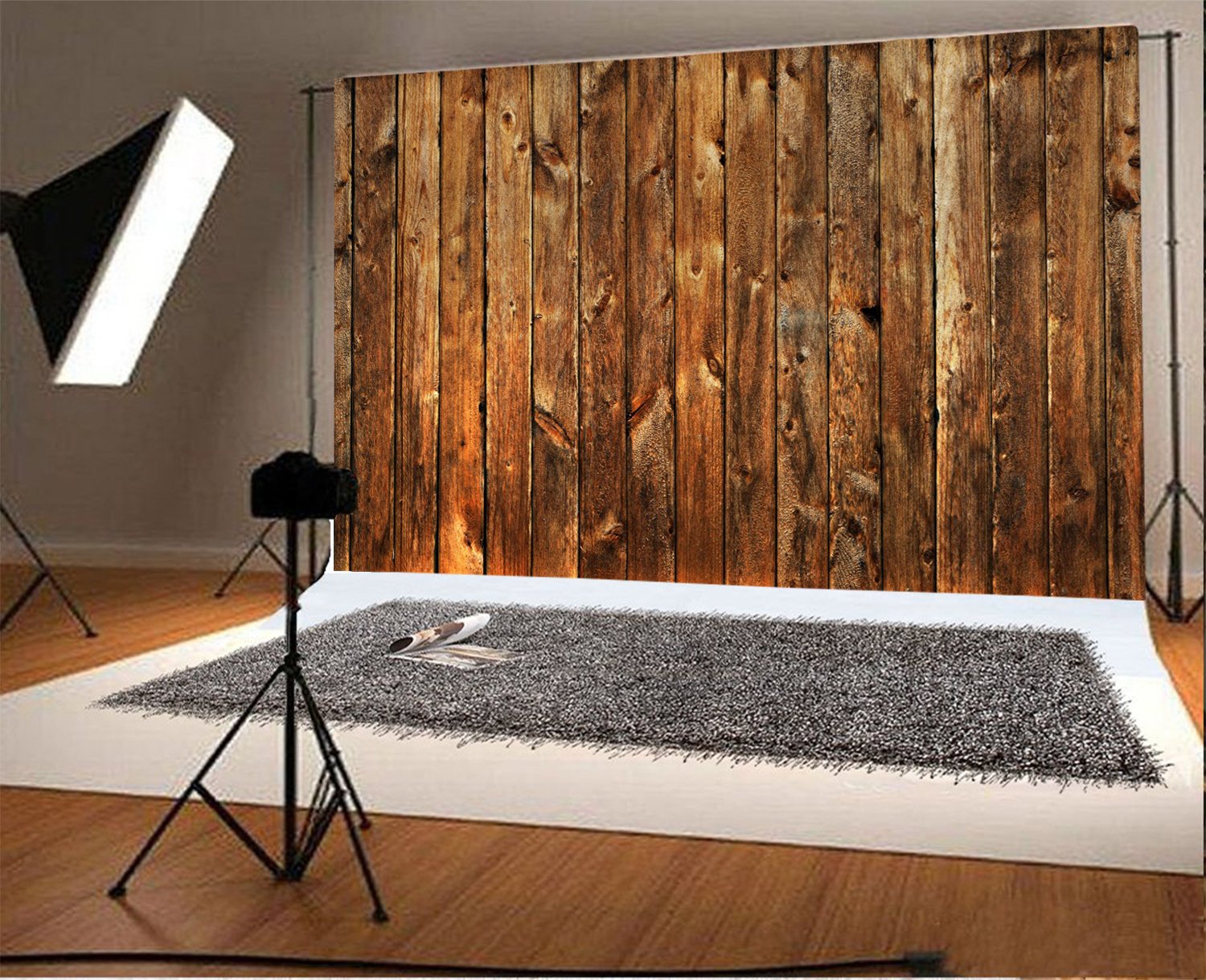 Kid Baby Showe Wood Plank Backdrop Studio Photography Background - View #2