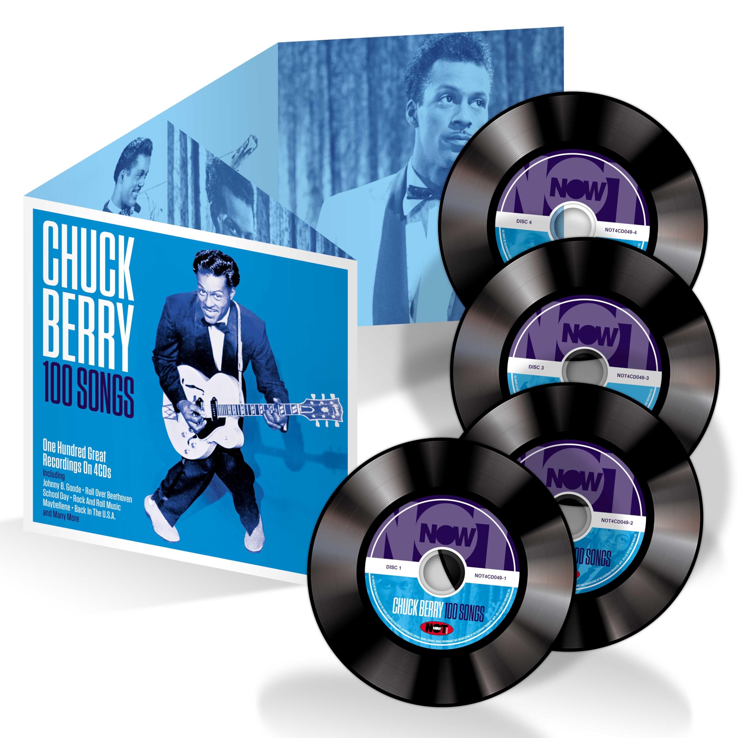 Chuck Berry 100 Songs 4-CD NEW SEALED 2025 Maybellene/Carol/Sweet Little Sixteen