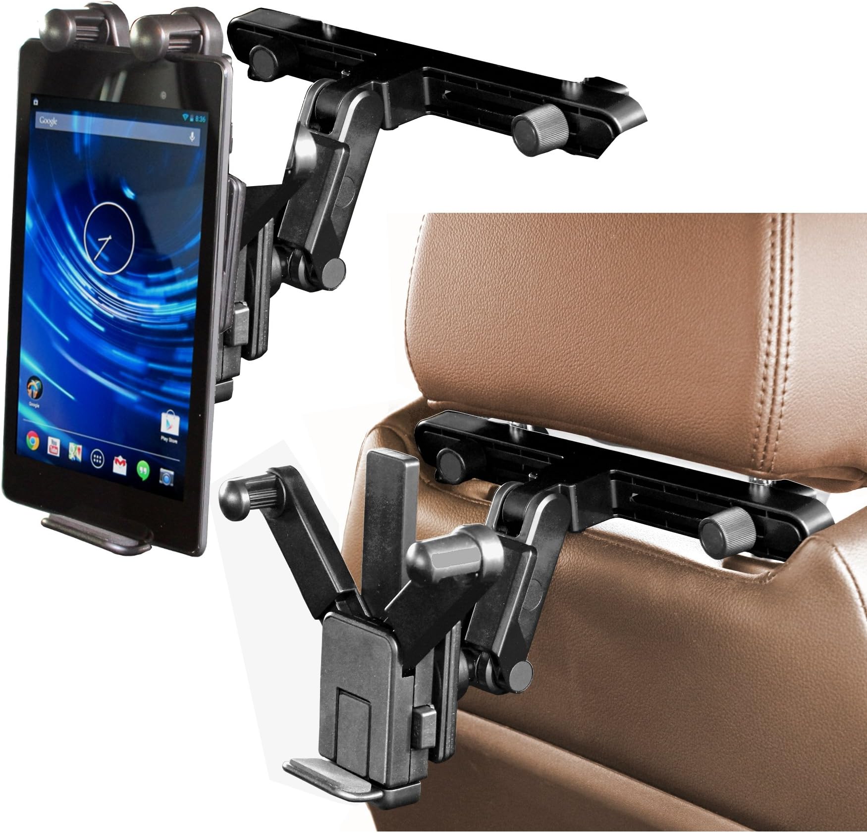NavitechIn Car Back Seat Headrest Mount Compatible With The Maylong M-275 / M295