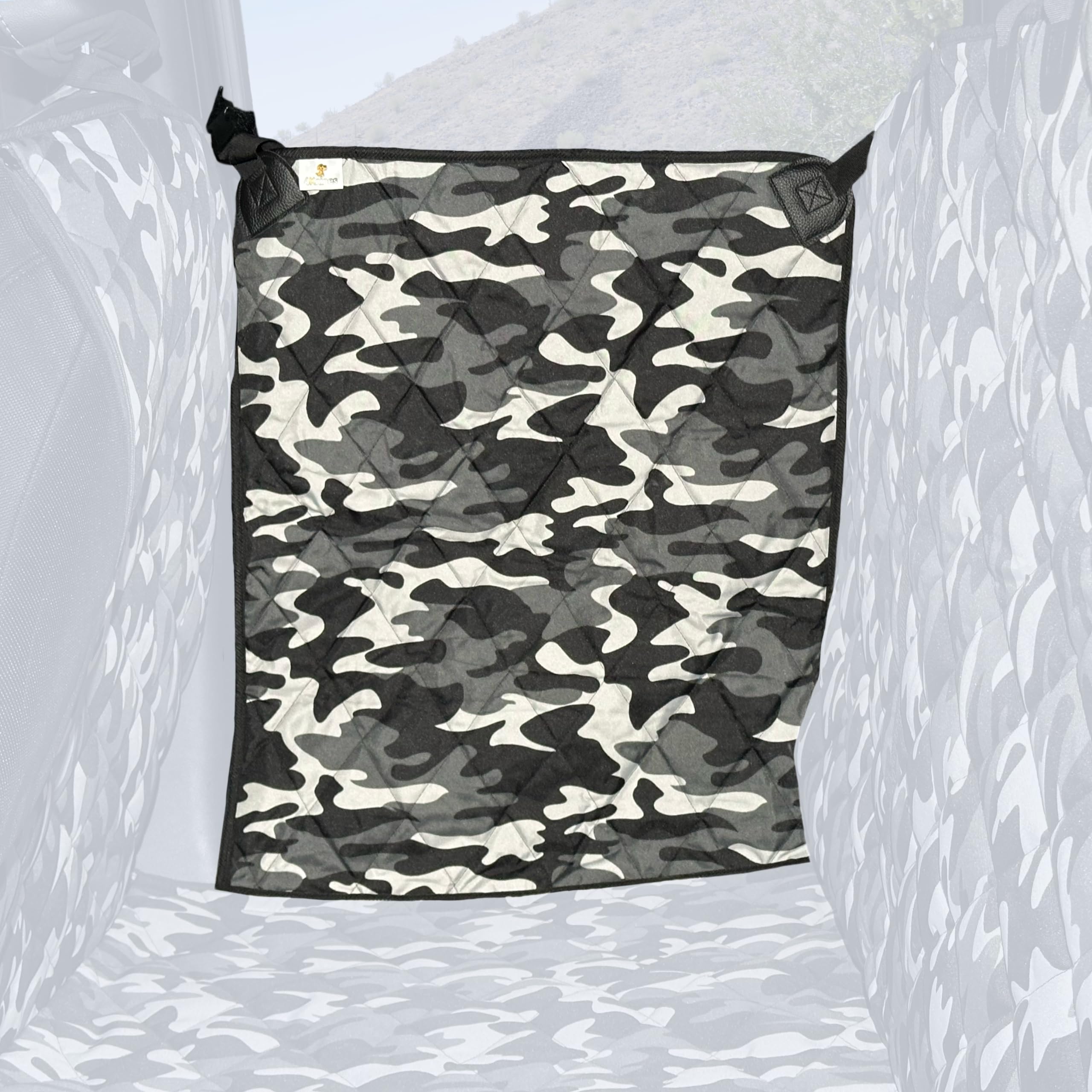 4Knines Truck & Car Door Protector for Dogs – Heavy-Duty Interior Protector for Truck Floor Hammock– Pet Friendly Car Door Covers for Dogs - Scratch