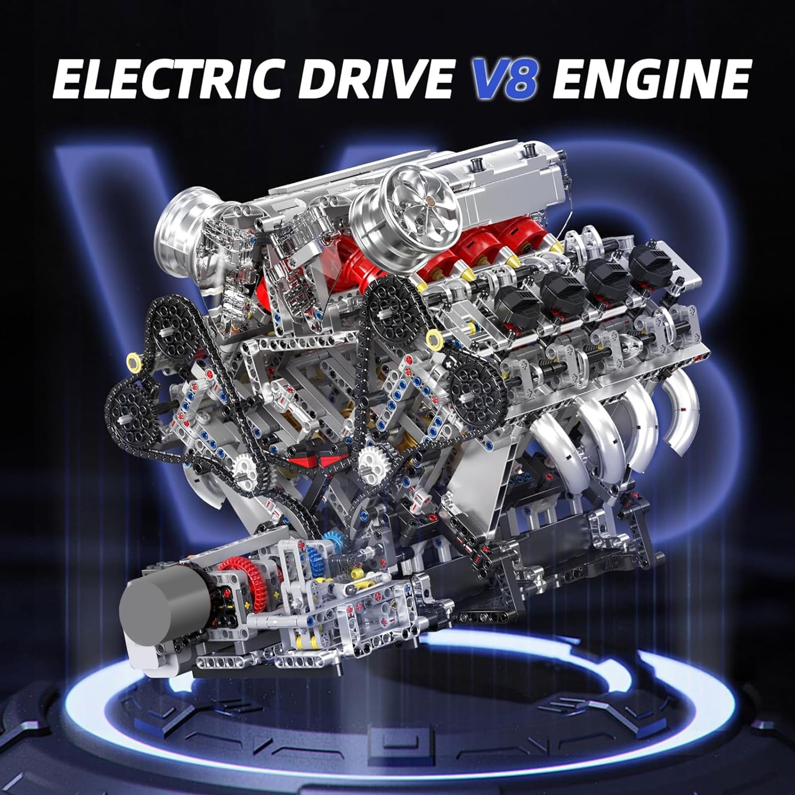 Amazon.co.jp: Mould King 10219 MOC Technik F 488（V 8）8気筒