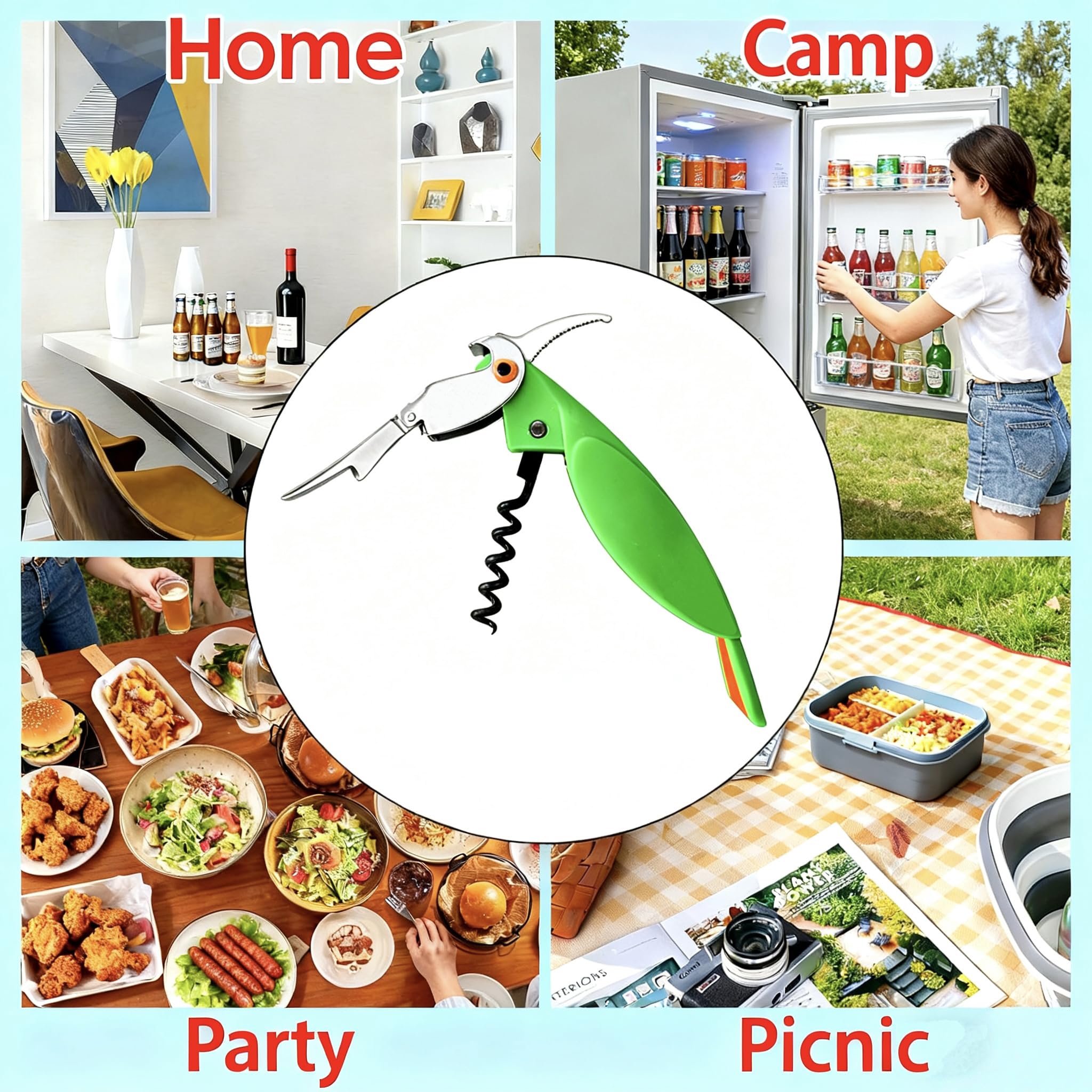 Amazon.com: D DrNeeko Parrot Shape Waiters Corkscrew Wine Opener
