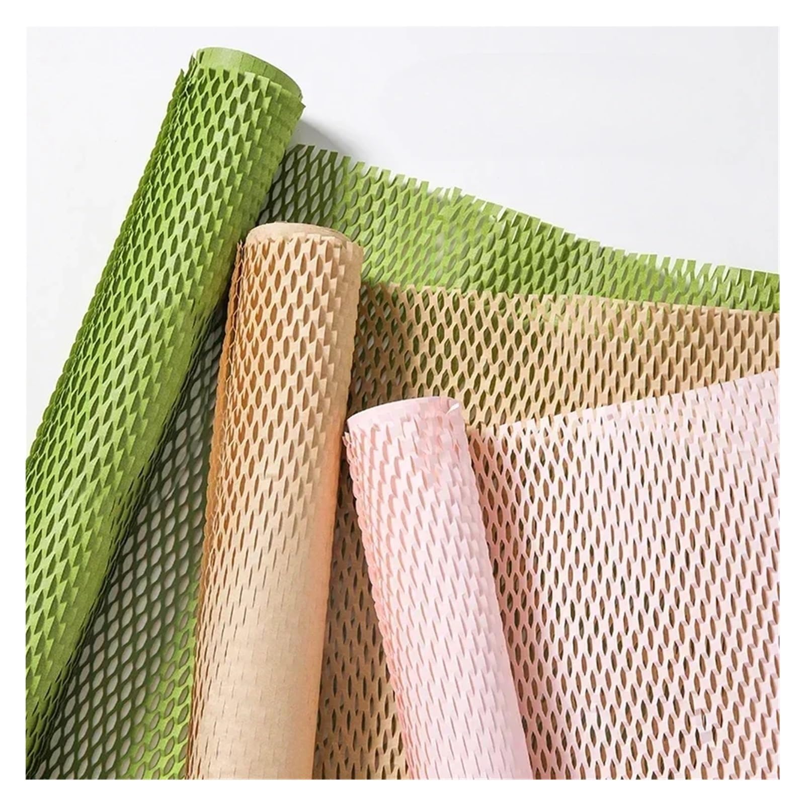 Rollo grande de papel de burbujas, Rollo de papel en forma panal for envolver embalajes y manualidades(Color 6)