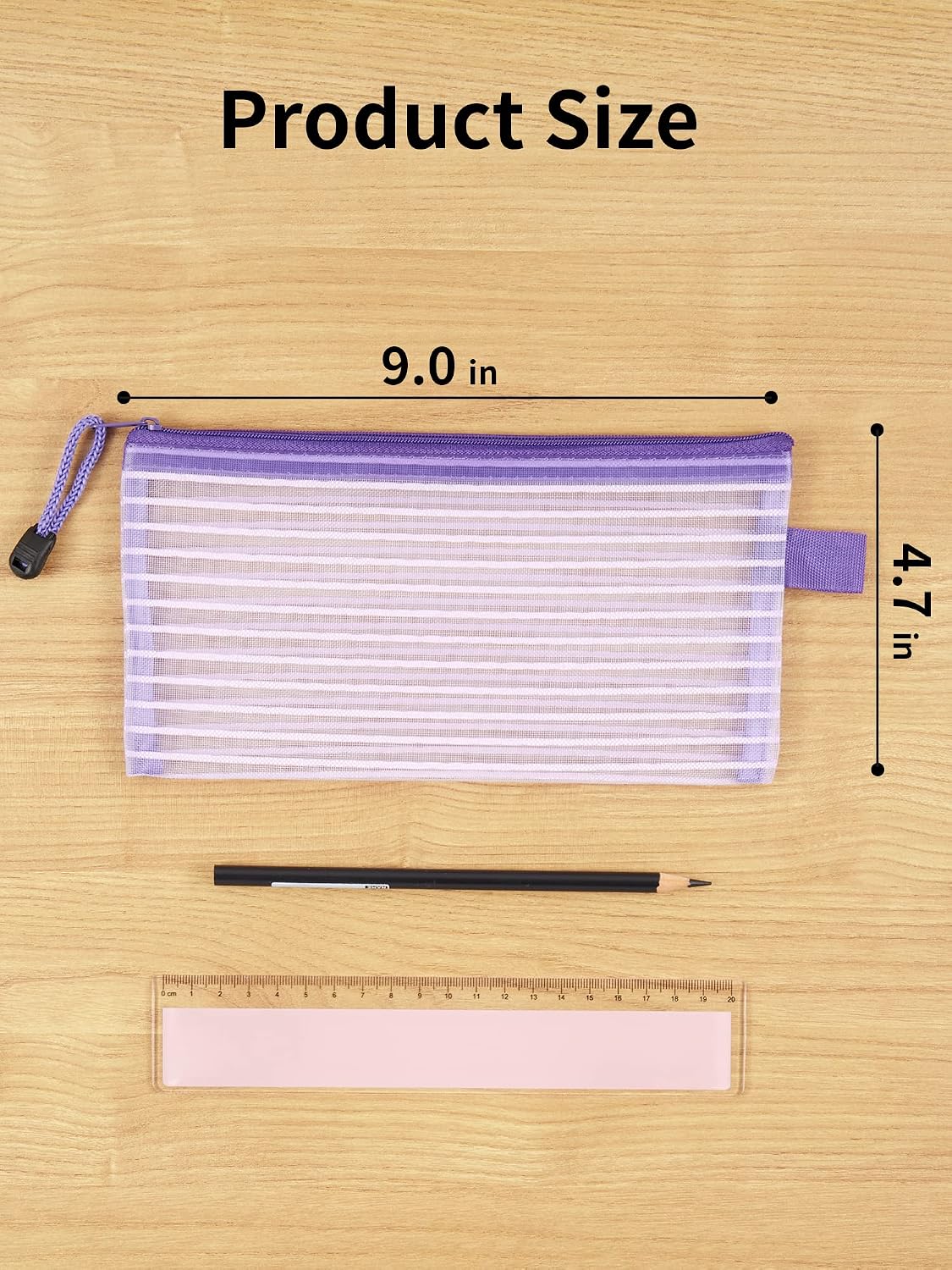 JARLINK 20 Pack 10 Colors Zipper Mesh Pouch, Zipper Bag Multipurpose Travel Bags for Office Supplies Cosmetics Travel Accessories Multicolor