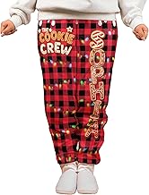 Macorner Personalized Sweatpants, Cookie Crew Custom Gingerbread Letter with Name for Family, Kids