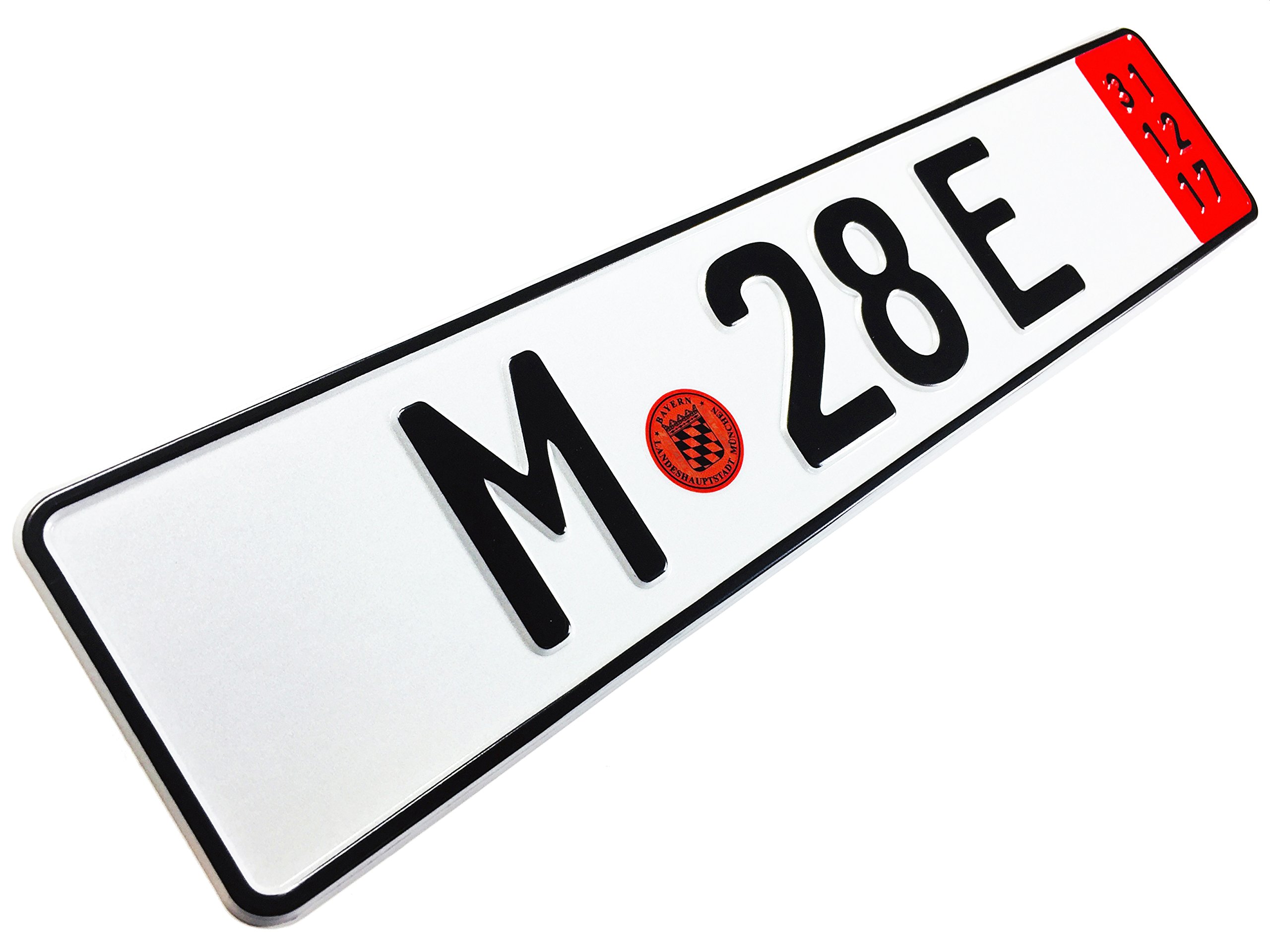 Z Plates Compatible with BMW Munich Red Export German License