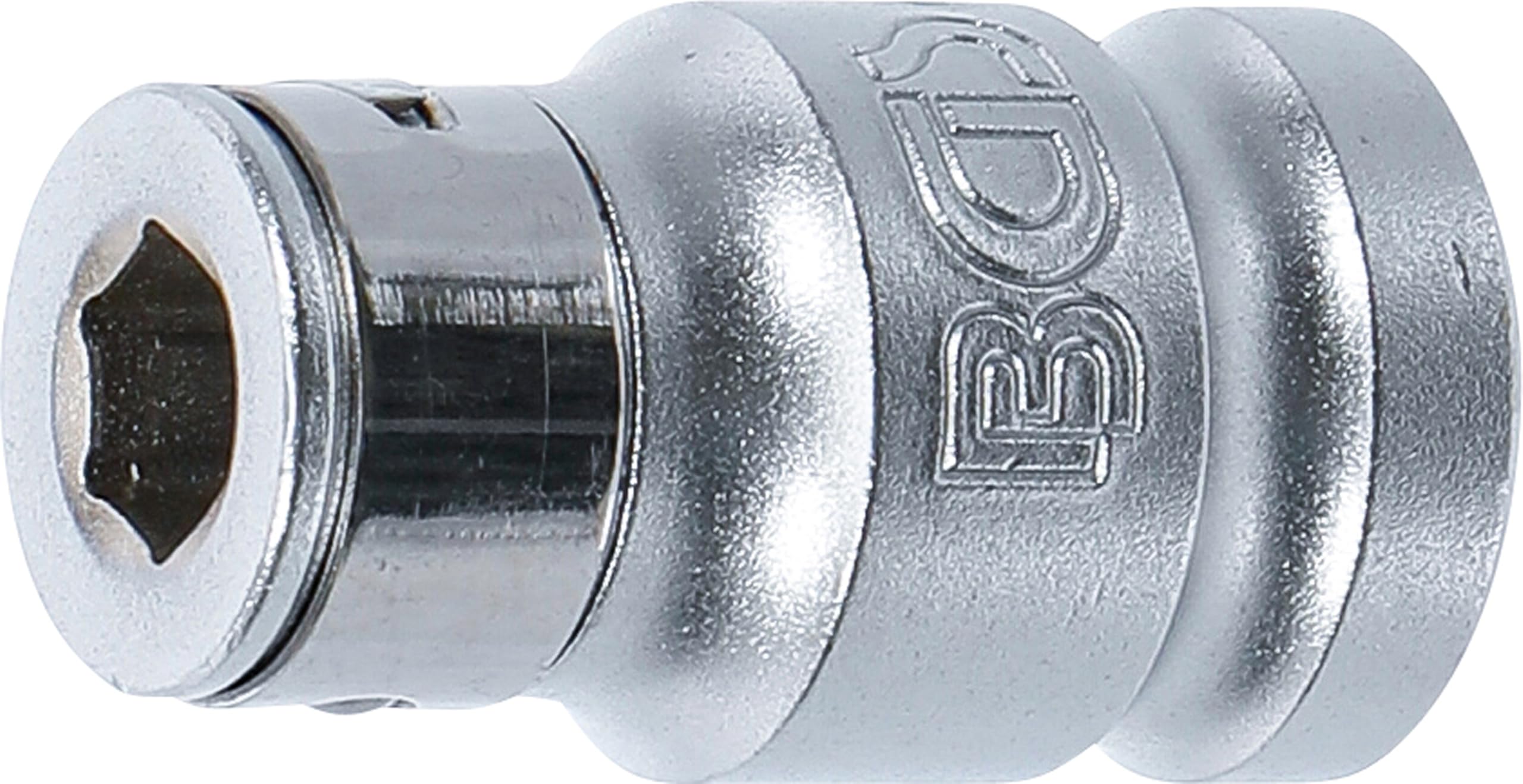 BGS 293 | Bit Adaptor with retaining Ball | 12.5 mm (1/2") Drive | internal Hexagon 8 mm (5/16")