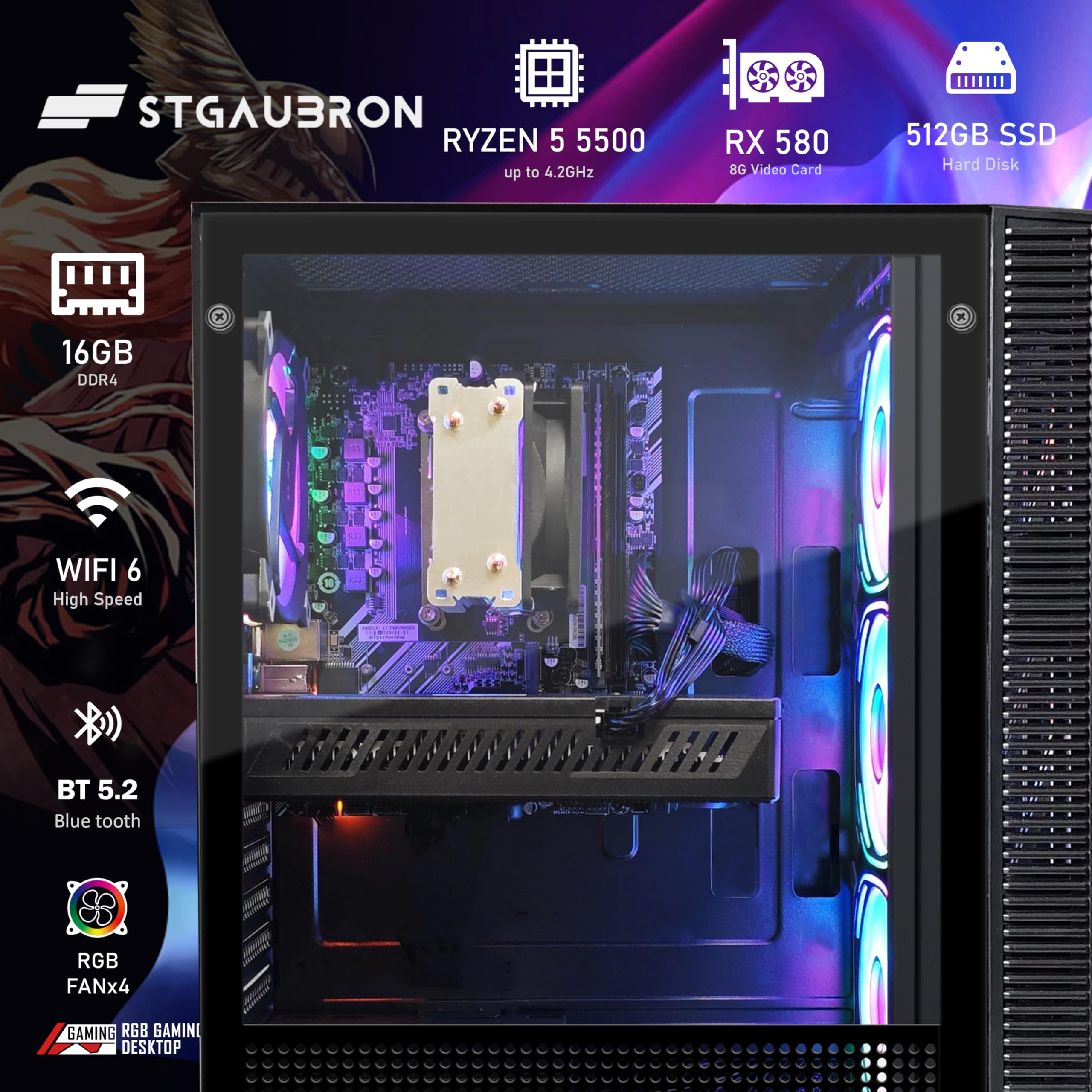 自作PC　i5 8500・8GB・SSD128GB・RX550・Win11 Amazon.com: STGAubron Gaming PC Desktop Computer, Intel Xeon