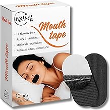 Cerotti Bocca per Dormire - 30 Pezzi Mouth Tape for Sleeping Contro il Russare per Dormire Bene - Nastro Notturno Antirussamento Uomo e Donna - Elimina il Parlare nel Sonno