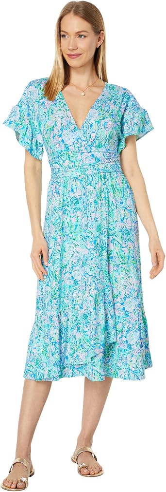 Lilly Pulitzer Juliet Ruffle Midi Dress