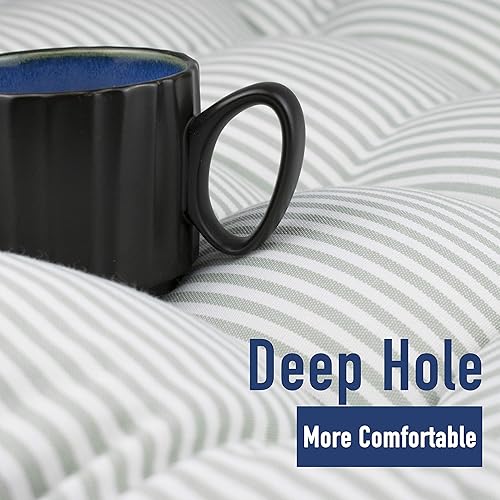 Miniatura 8 de Tiita Juego de 2 cojines redondos de 22 x 22 pulgadas para asiento de patio, para el hogar, suelo, ventana, interior y exterior, color verde