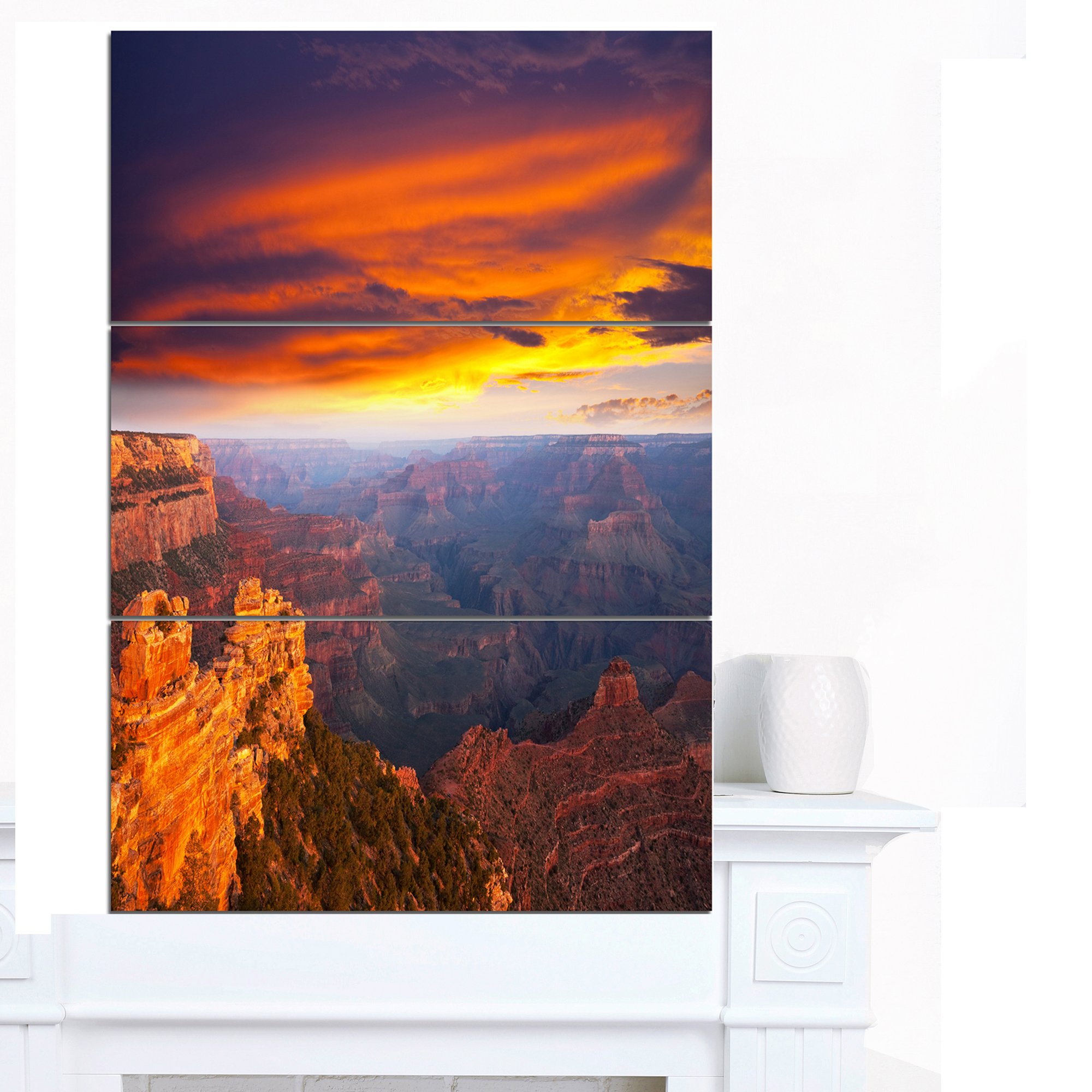 アート・デザイン・音楽 Canadion Landscapes Amazon.com: Designart Colorful Grand Canyon at Sunset-Extra Large