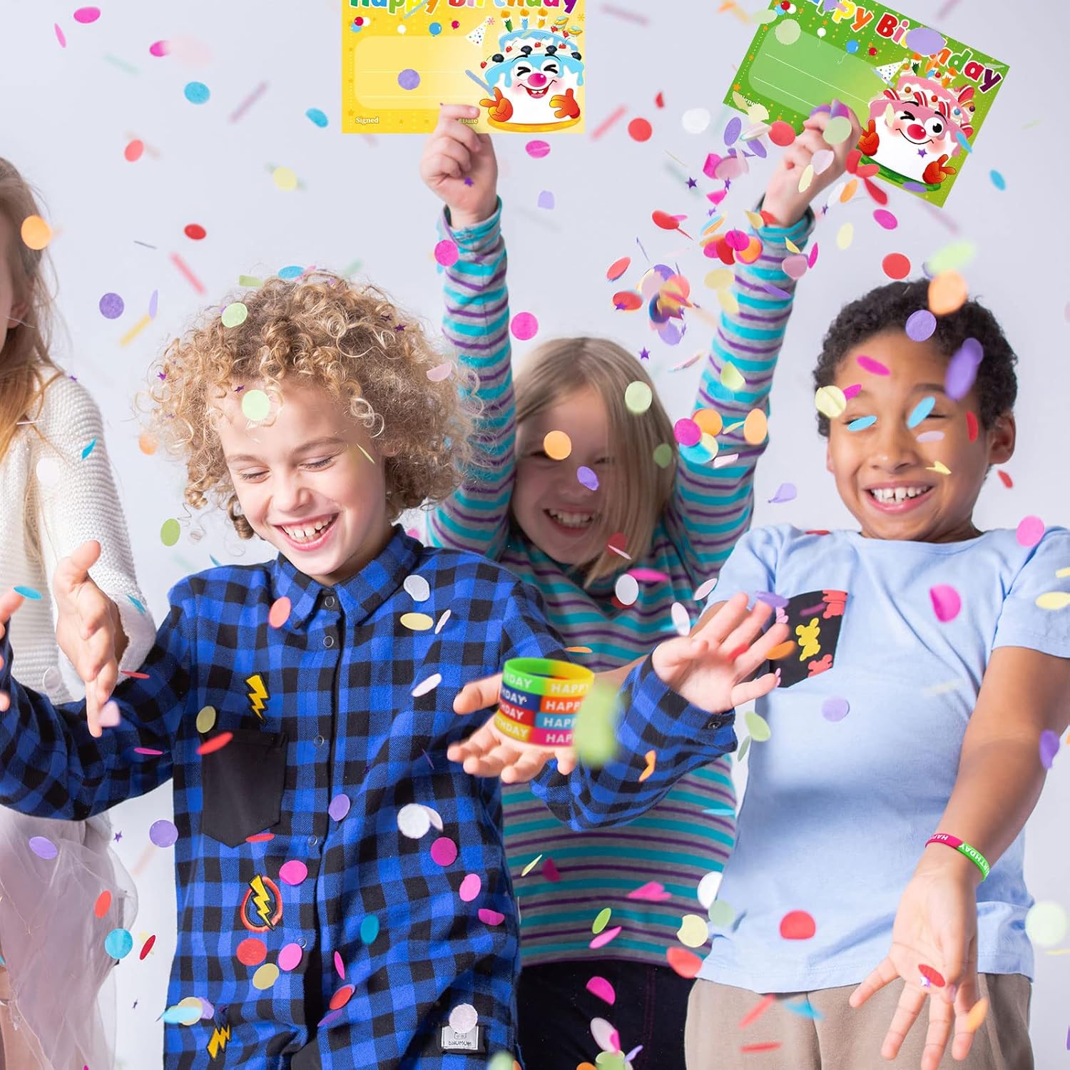 Eaasty 60 Pcs Marquee You're a Star Student Certificates Preschool Award Card Super Star Happy Birthday Wristband Award Recognition Positive Behavior of the Week Certificate for Kid(Happy Birthday)
