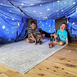 Blanket Fort Building Kit for Kids 4-8 8-12+ - Build a Fort, Ultimate Fort Builder - Kids Forts Indoor/Outdoor Fort by Molcey - Girls/Boys Toys Age 6-8,Gifts for 5 6 7 Year Old
