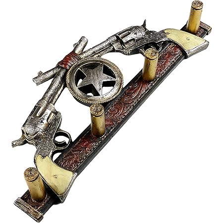 Amazon.com: Urbalabs Six Shooter Western Coat Hanger Towel Hook Country ...