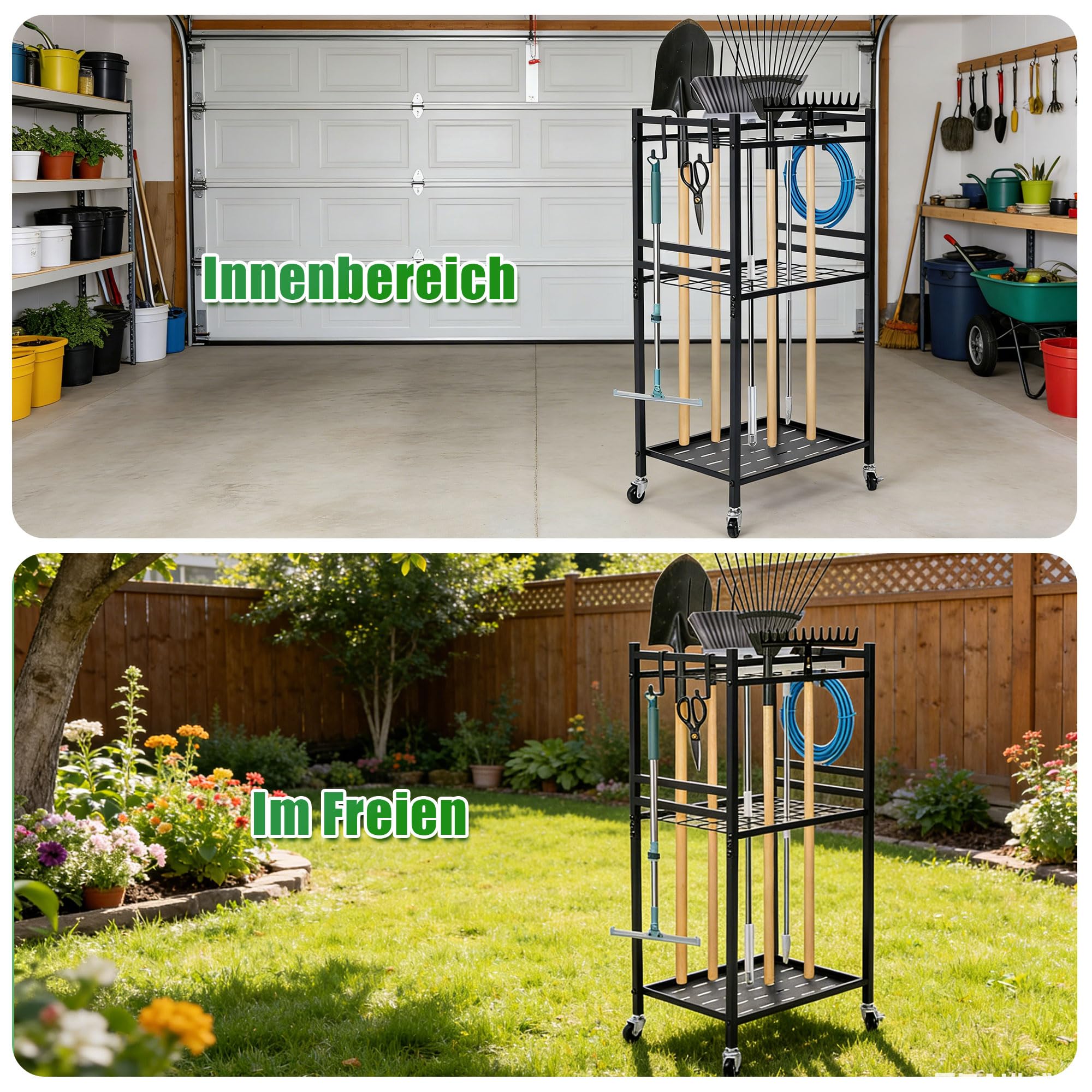 ohbien Rangement pour outils de jardin
