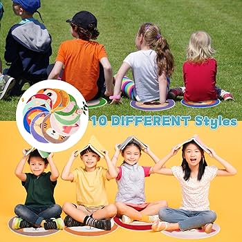 8 Pcs Kids Carpet Circle Seats Classroom Rugs 16" Kids Floor Cushions Round Soft Warm Circle Time Learning Center Mat For Preschool Home School Story Time, Group Activity Educational Playing Areas