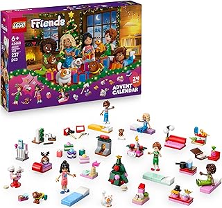 LEGO Friends Advent Calendar 2025 for 6+ Year Old Girls - Christmas Countdown Toys with 24 Surprises incl. 5 Mini Dolls, 5 Pet Animal Figures & Cute Accessories - 42668