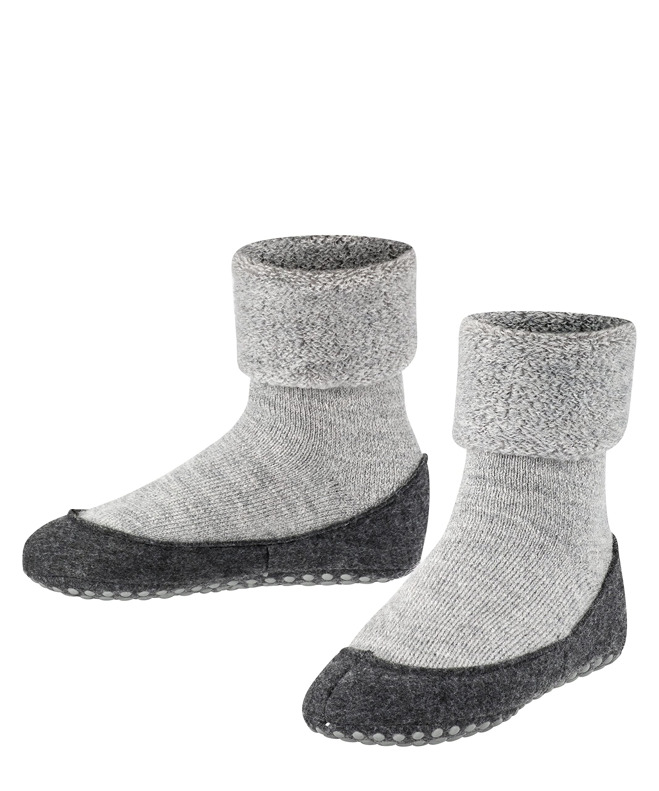 FALKE Stoppersocken Cosyshoe K Hp Wolle – Unisex Kinder, Grau Light Grey 3400, EU 33/34
