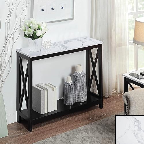 Miniatura 2 de Convenience Concepts Oxford - Mesa consola 39.5" - Mesa de sofá con estante de almacenamiento, mesa de entrada transicional para recibidor y