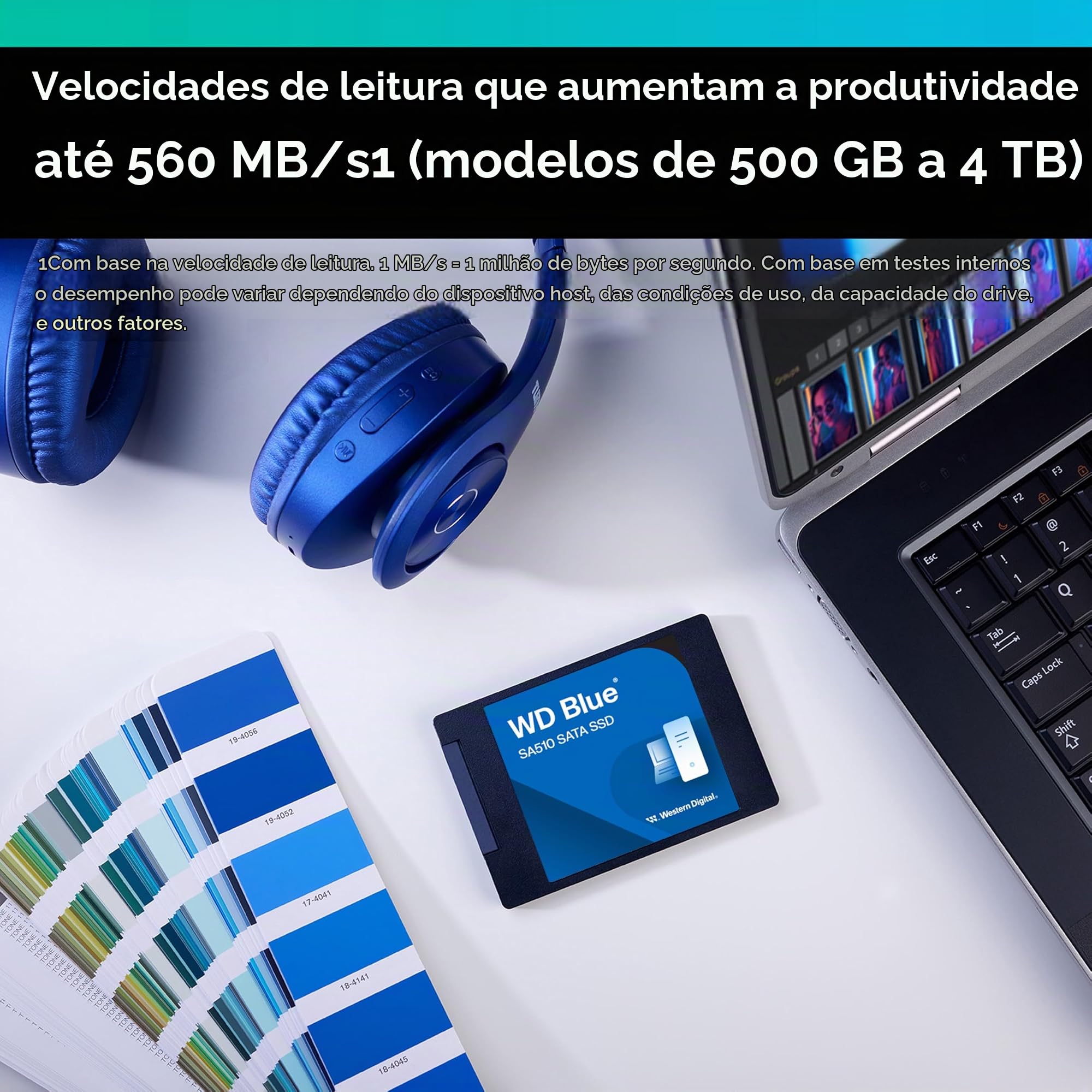 Western Digital Unidade de estado sólido interna WD Blue SA510