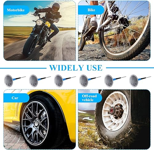 Miniatura 7 de Frienda 48 Pcs Tire Patches Kit Rubber Tire Repair Patch Mushroom Plug Kit Rubber Puncture Repair Plug for Car Motorcycle Truck Bus