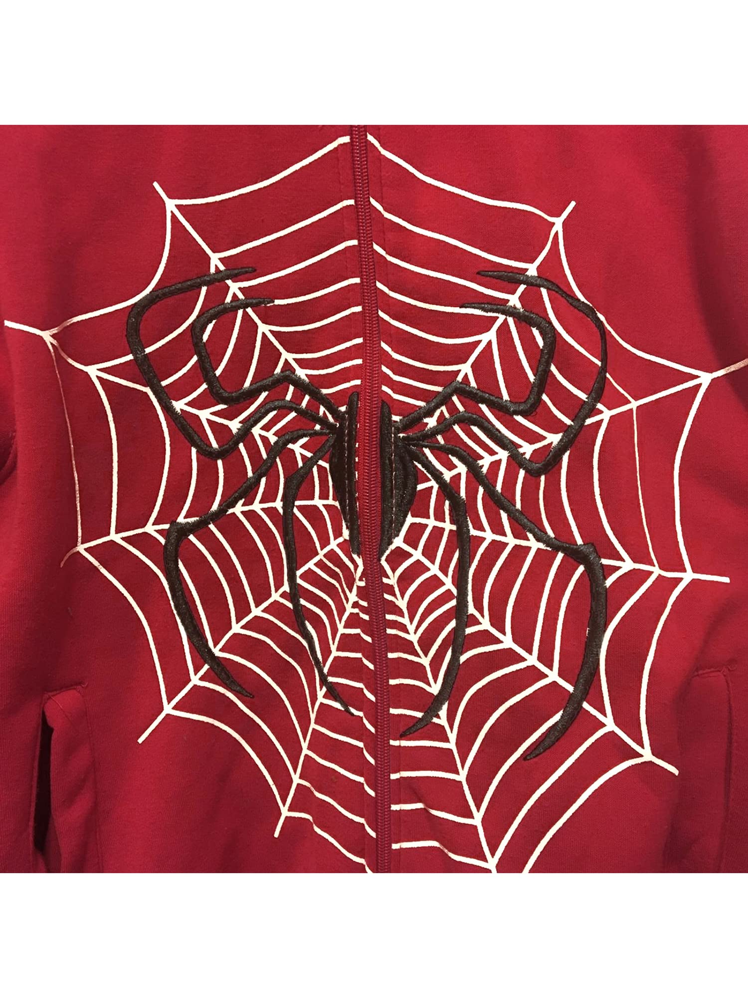 Damen-Kapuzenpullover mit Reißverschluss, modisch, Punk, Spinnennetz-Druck, Sportmantel, Hip-Hop-Jogger, Pullover, 90er-Jahre, Streetwear, Grunge-Hoodies Y2K