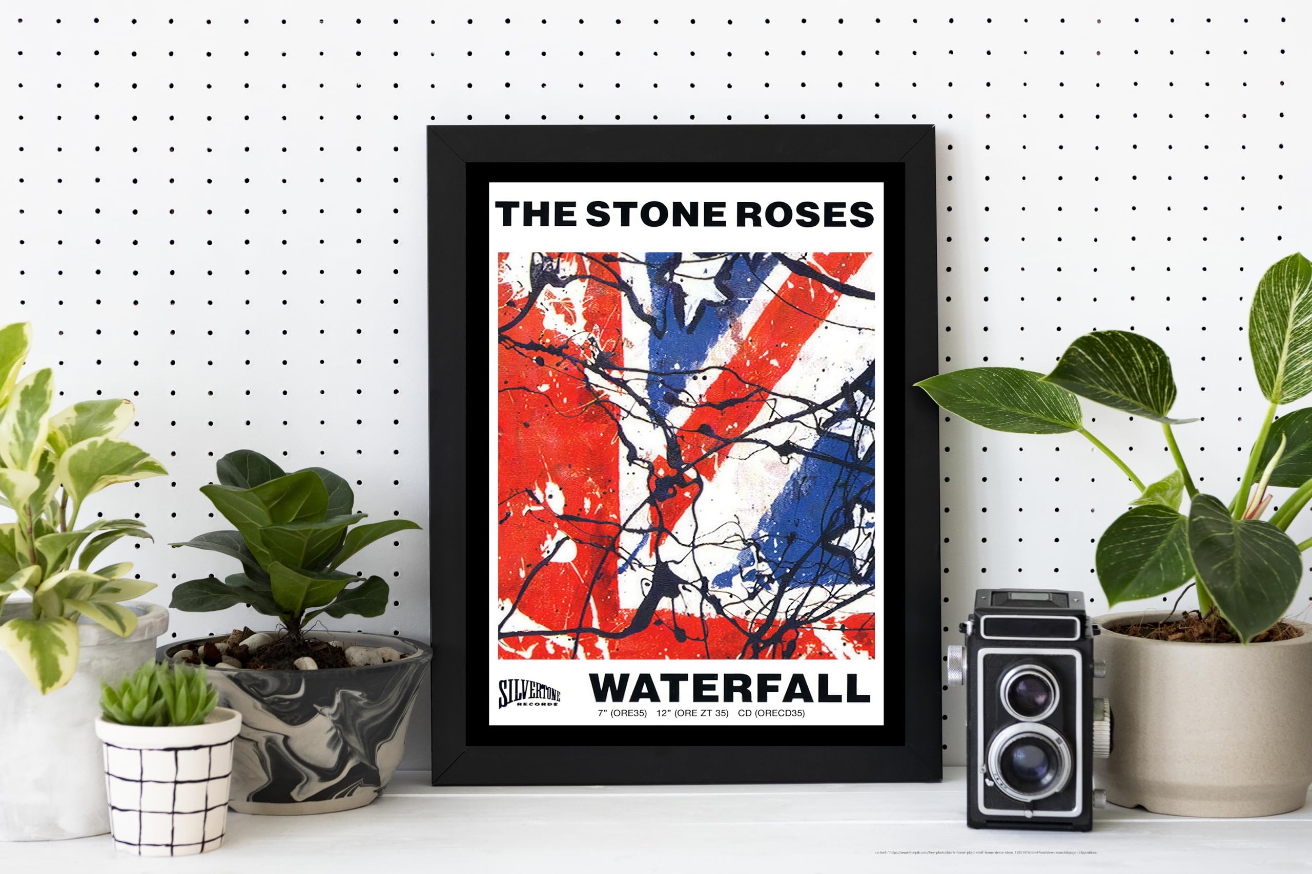 STONE ROSES The - 'Waterfall' Iconic single record cover - A4