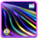 季節のブルース救済&瞑想アンカー、鮮やかなプリズムネオン波スクリーンセーバー-シフトカラースペクトル+癒しの周波数とスリープタイマー