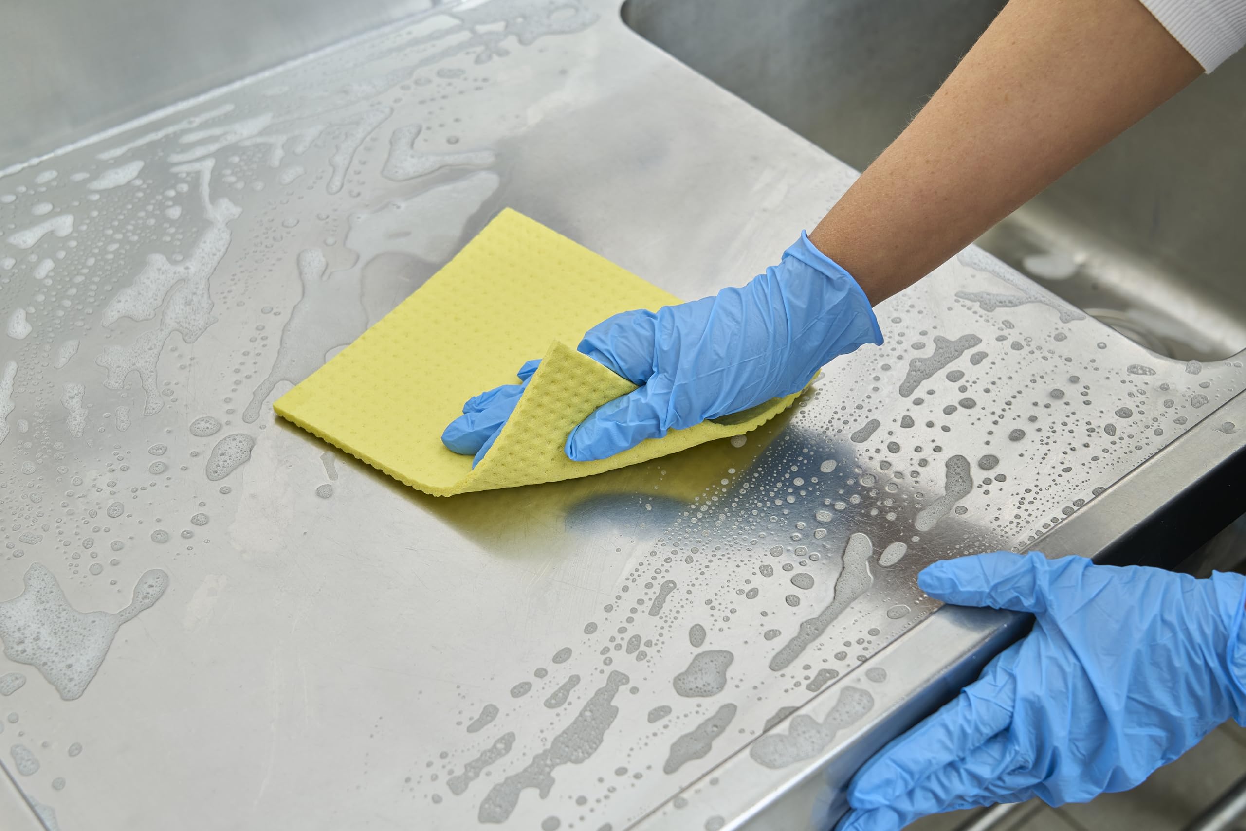 Image secondaire de Spontex | Carréponges Specialist | Éponges à Vaisselle Plates Super absorbantes pour Le Nettoyage Professionnel |100% certifiée