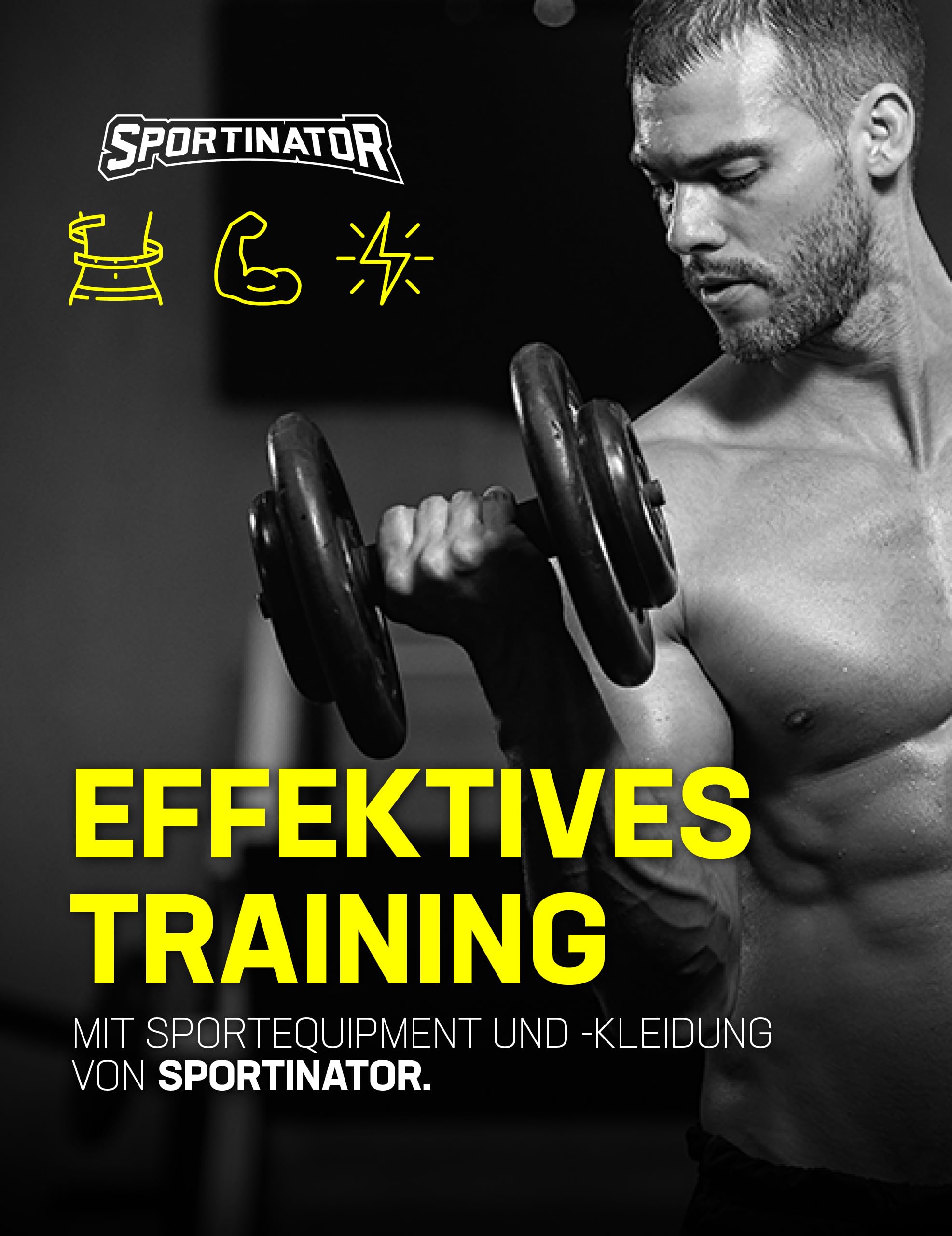 SPORTINATOR® Trainings Medizinball mit integrierten Griffen, mit Gewichtsangabe auf dem Ball, ideal für Kraft- und Konditionstraining | Gewicht von 3 kg bis 10 kg
