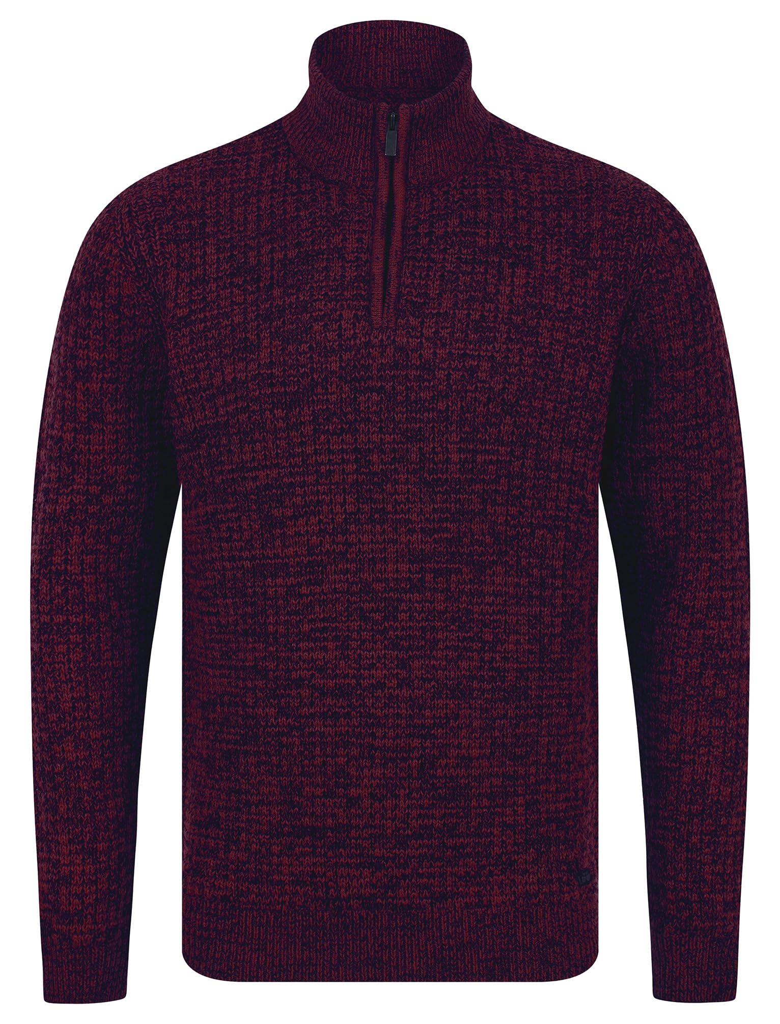 Tokyo Laundry Men's 'Merson' Quarter Zip Funnel Neck Wool Blend Knitted Jumper