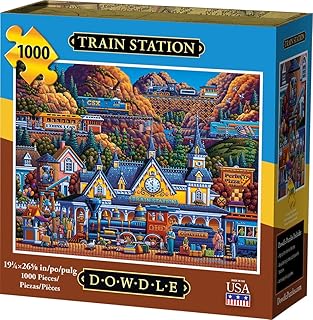 Dowdle Jigsaw Puzzle - Train Station - 1000 Piece