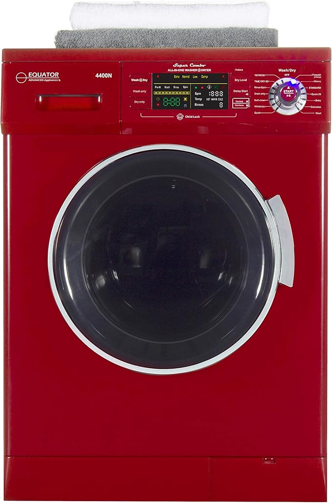 Equator Version 2 Pro 24" Combo Washer Dryer Merlot