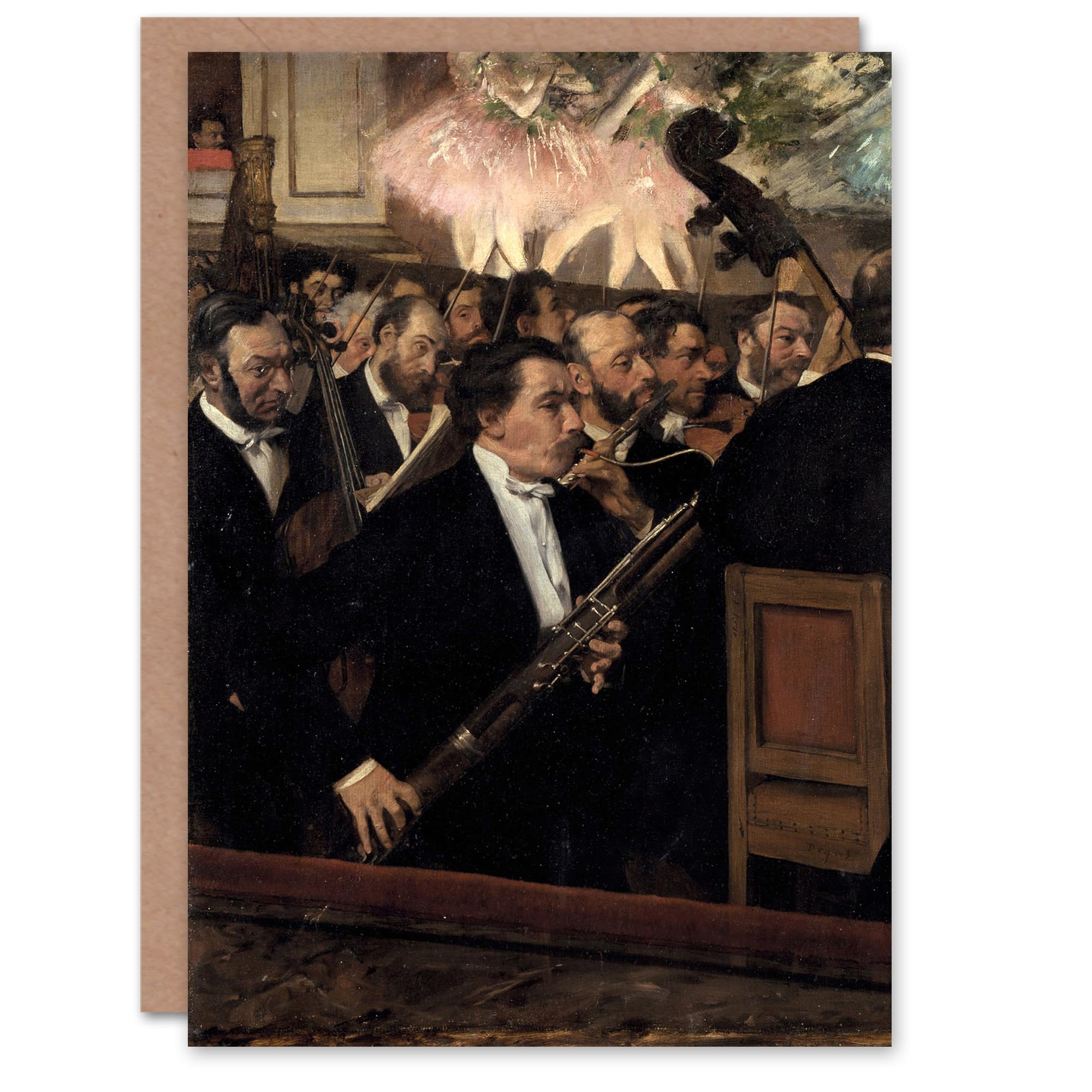 Artery8 Edgar Degas Art Card The Orchestra at the Opera