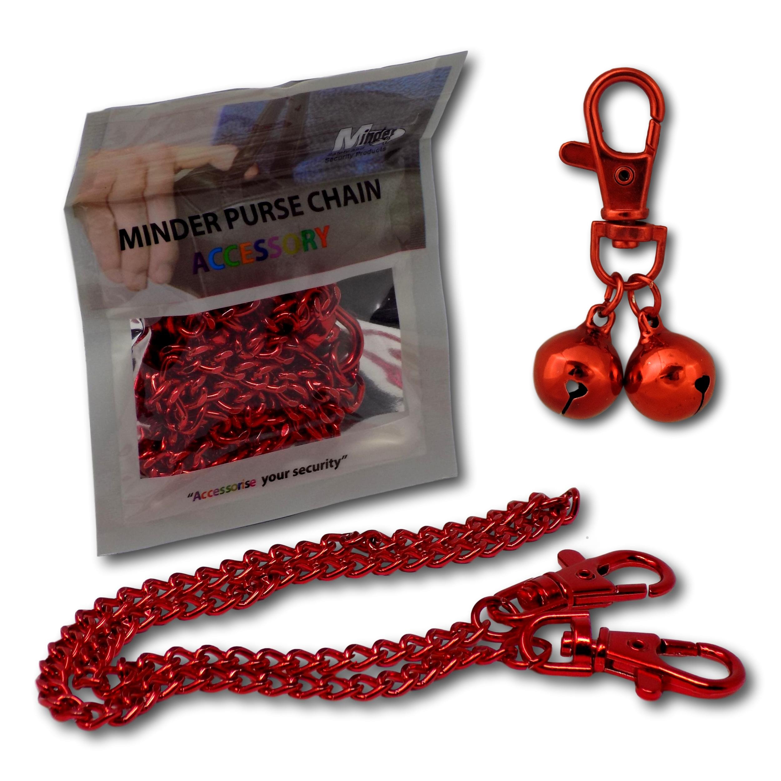 Minder Bell Accessories Handbag Purse Keys Wallet Phone Theft Pickpocket Holiday Twin Security Alarm Bells Attachment
