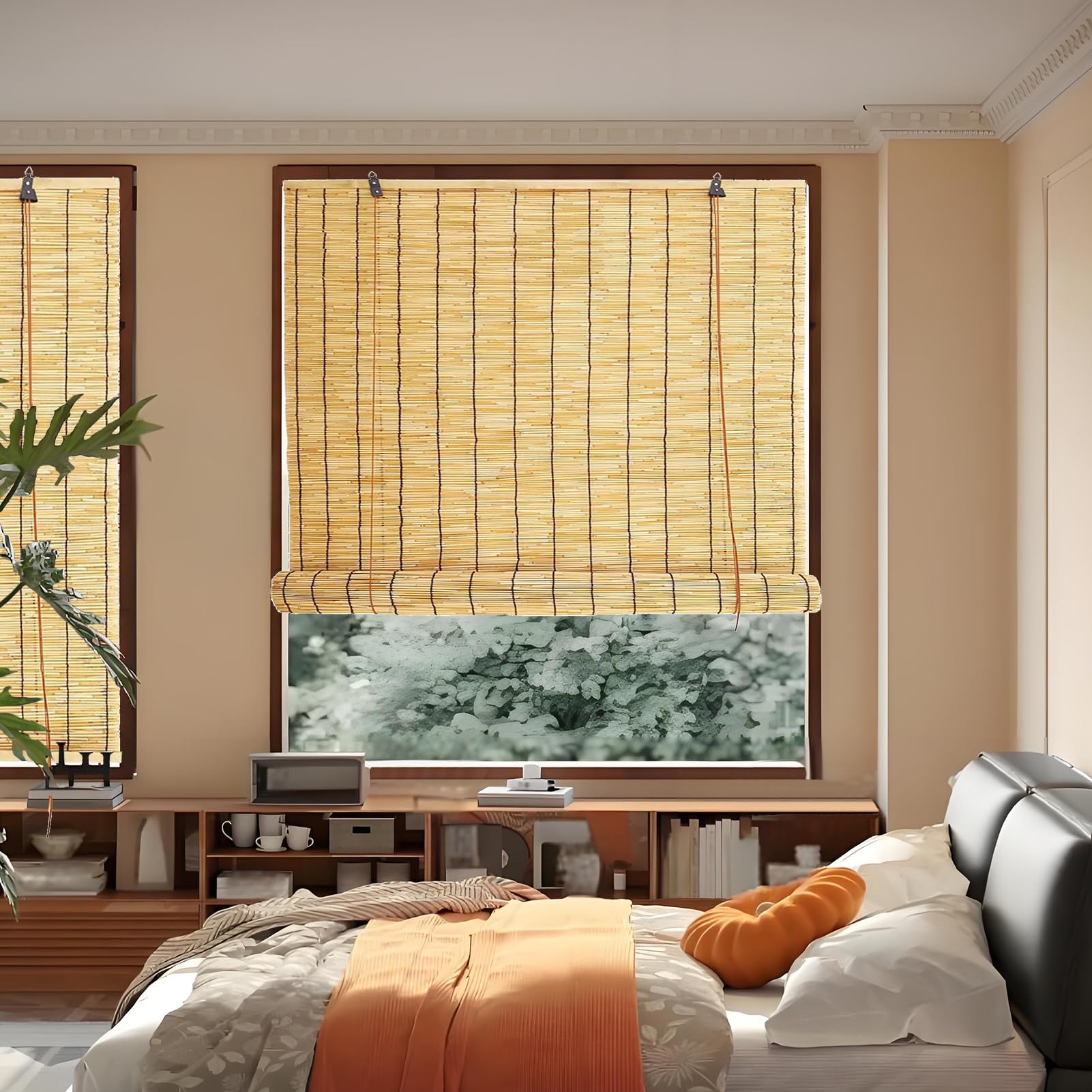 Tenda A Rullo In Bambù Da Esterno Tapparella In Bamboo 40 x 160 cm (l x a)