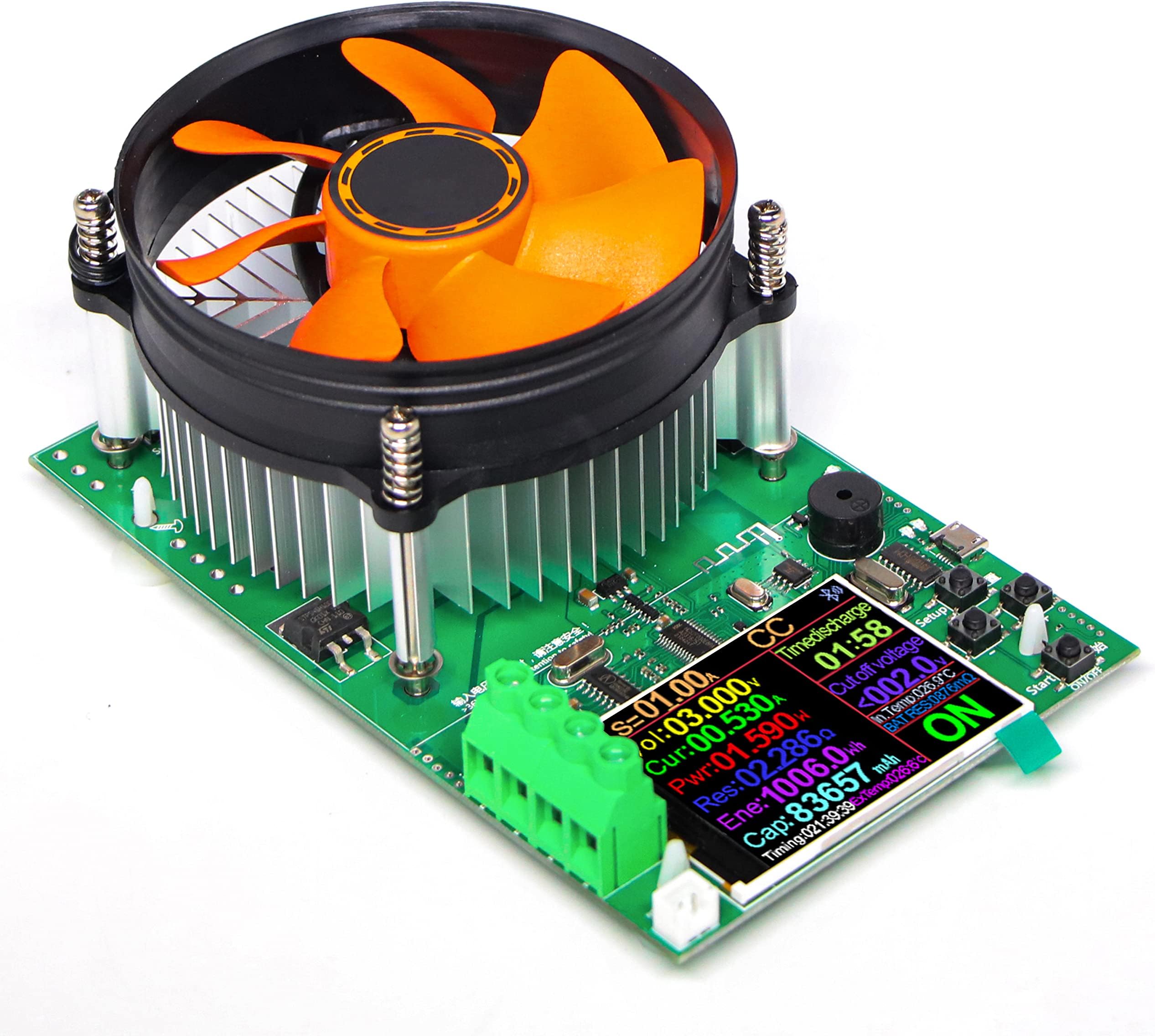 Battery Capacity Tester 150W DC Electronic Load Tester USB Load Tester Color Screen Data Monitoring Constant Current and Constant Voltage etc. 4 Working Modes
