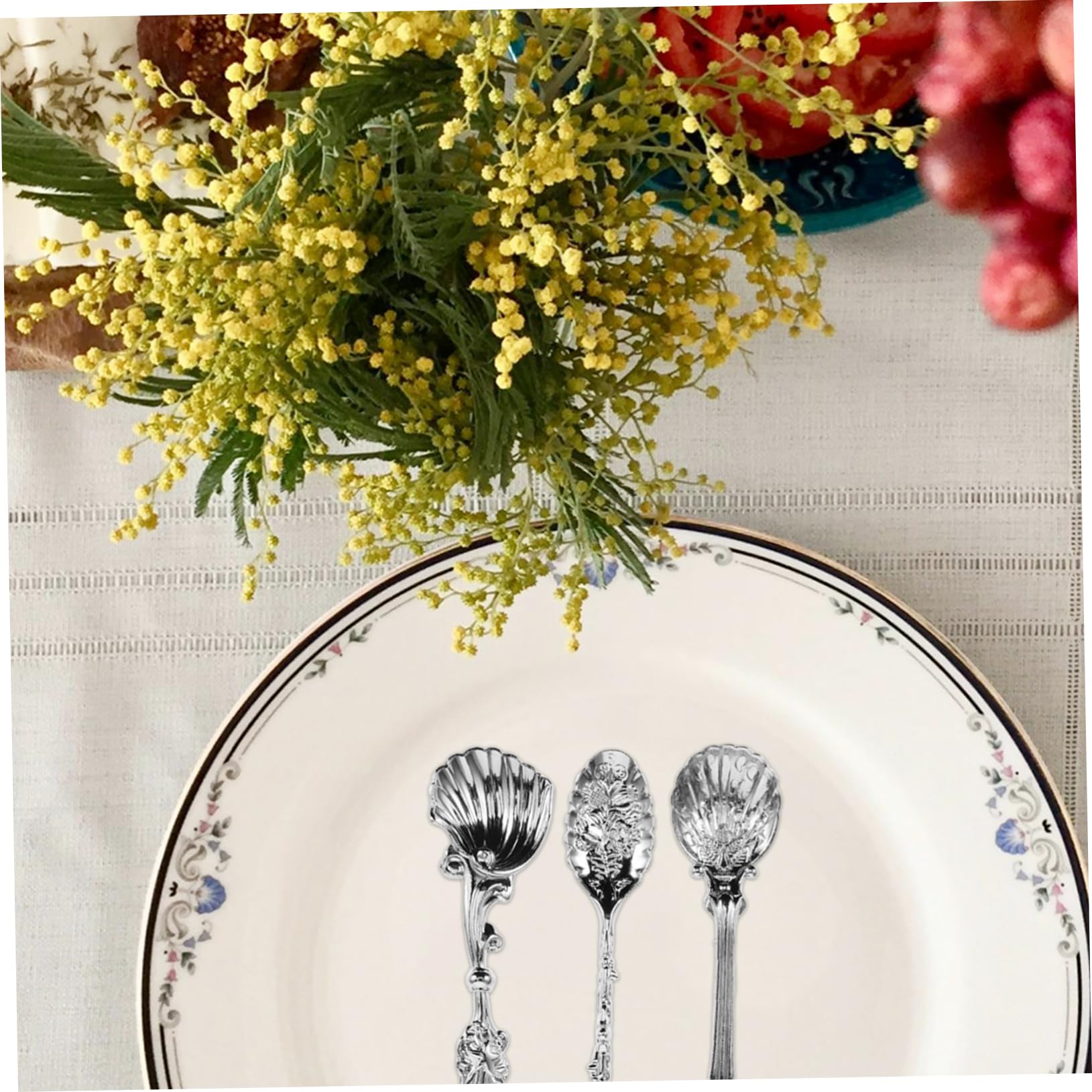 ABOOFAN 5 Sätze Vintage-Geschirr Schalenlöffel Esslöffel Europäischer Kaffeelöffel antiker Teelöffel cocktaillöffel teelöffel set sammlung Minilöffel für Desserts Honiglöffel