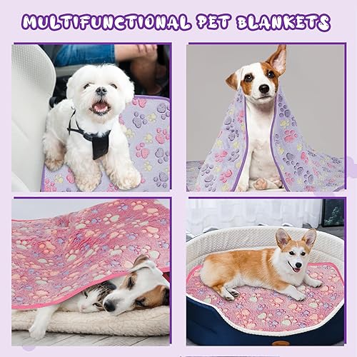 Miniatura 6 de YUEPET Mantas impermeables para perros, paquete de 2 mantas lavables para perros para la cama, sofá, protector de forro polar de franela para