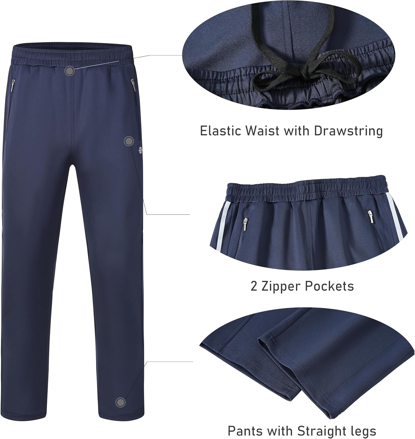 MoFiz Tracksuit Sweatsuits for Men Full Zipper Long Sleeve Jackets and Pants Two Piece Tracksuits for Athletic Casual - Image 6