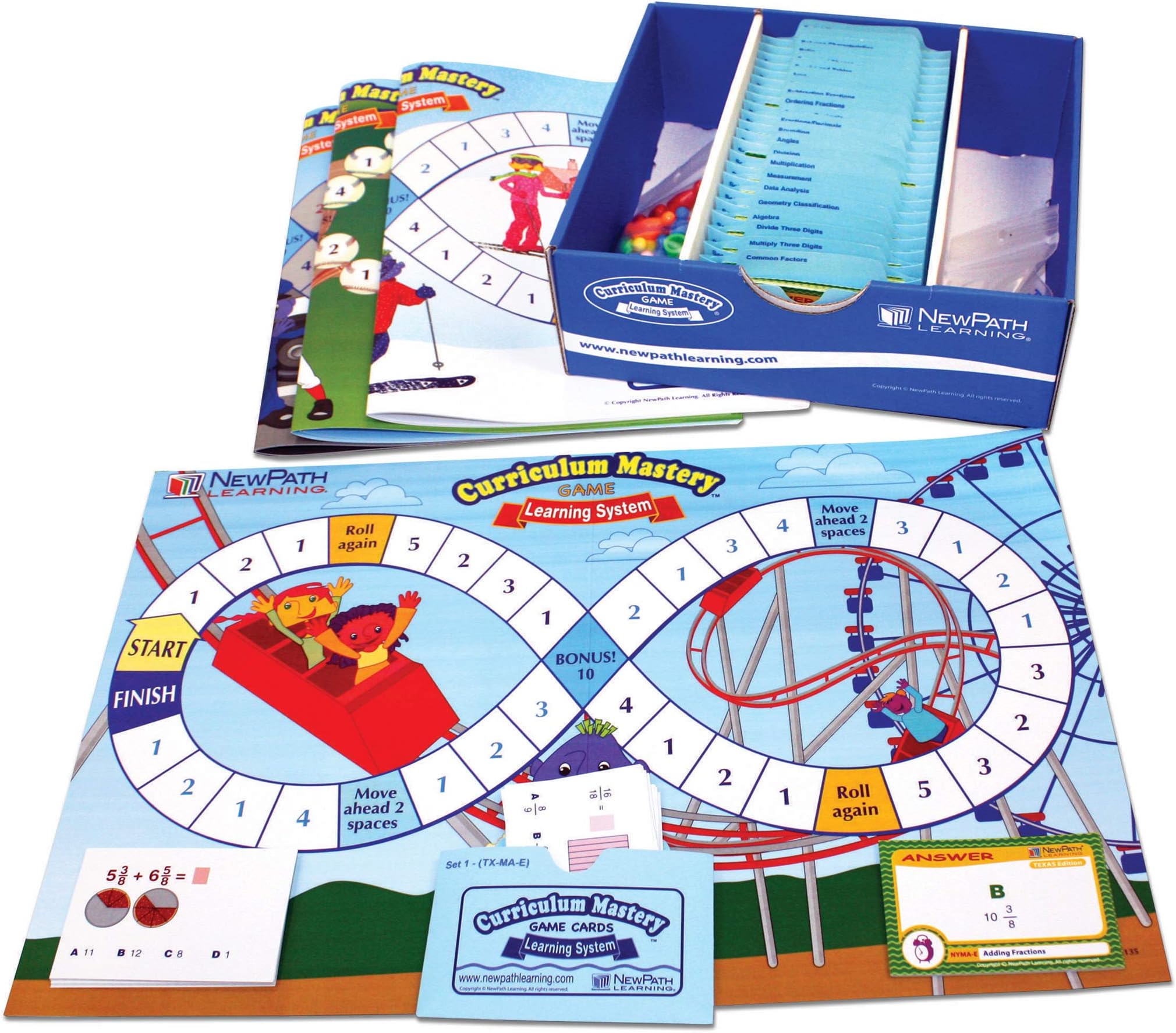 New Path Learning NP-235001 Mastering Math Skills Games Classpack Grade 5