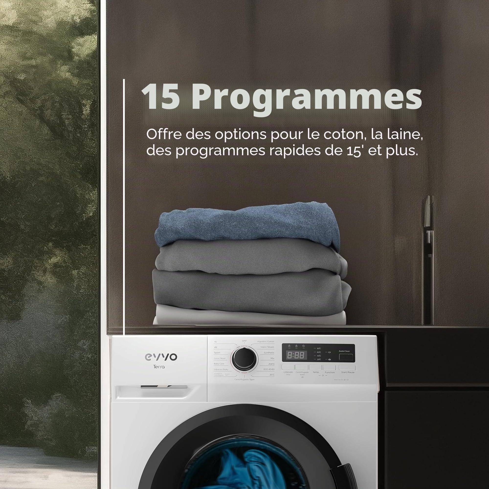 Machine à laver EVVO Terra (7 kg)